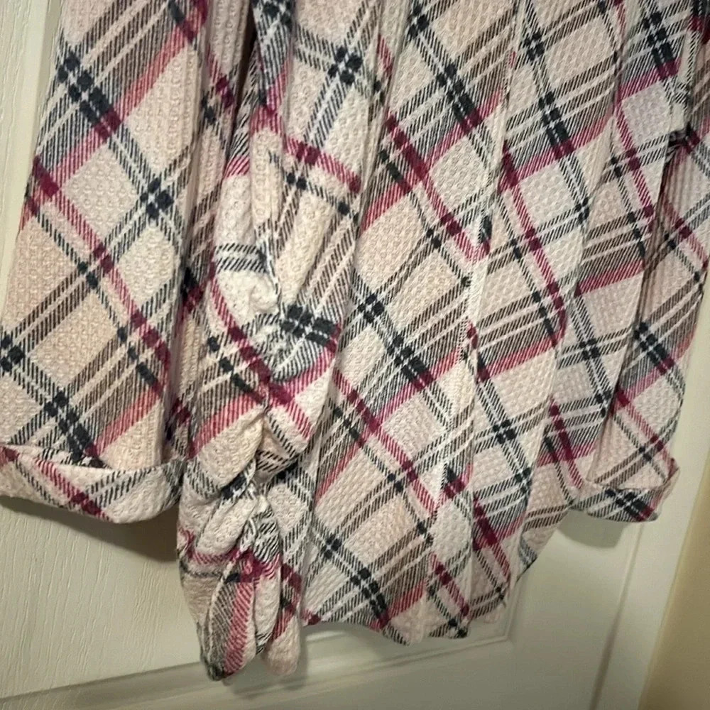 Cato’s pink checked blouse with gathered sides size 14/16 - Picture 5 of 5